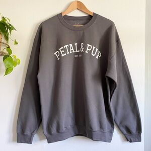 Petal & Pup Gray Crewneck Sweatshirt
